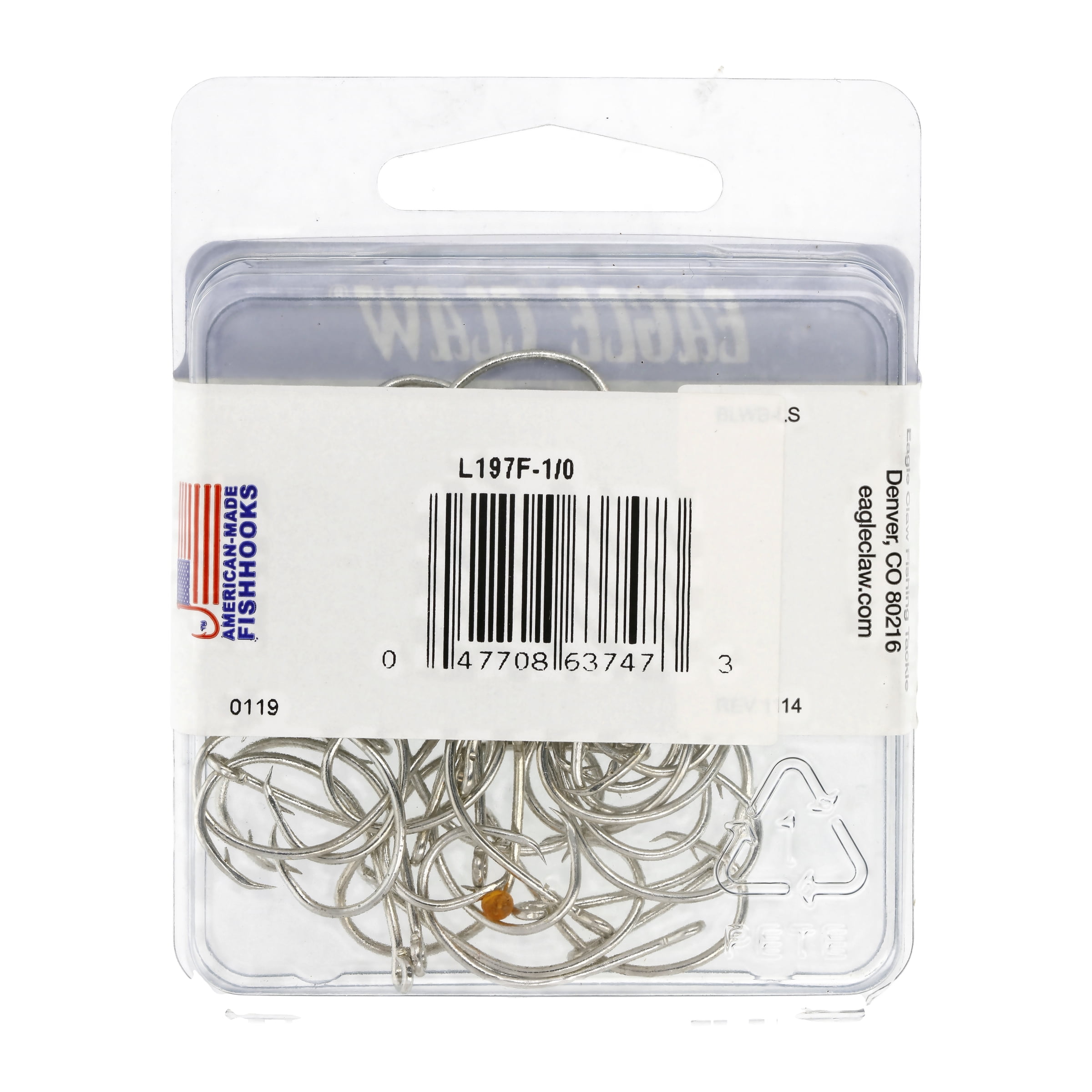 Lazer Sharp L197FH-1/0 Circle Offset Hook, Sea Guard, Size 1/0