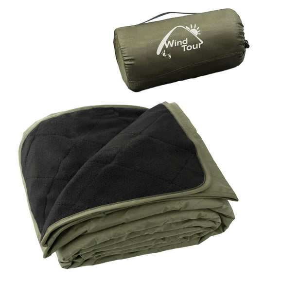 Cálida manta Wind Tour de forro polar para acampar, impermeable