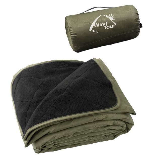 Cálida manta Wind Tour de forro polar para acampar, impermeable