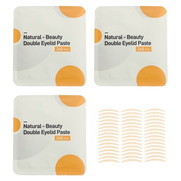 3 juegos de pegatinas para párpados dobles, tiras invisibles para levantamiento de párpados, herramienta de maquillaje de ojos