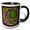 Black/White, variant on 3drose, Arts and Crafts Style Grapes and Vine, 15oz Mug