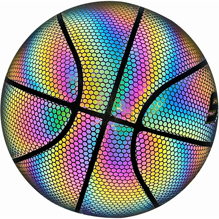 MAIERZI Reflective Basketball, Outdoor Basketball,Size 7 Luminous