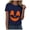 Navy, variant on Akiihool Halloween Tshirt Ghost Halloween T-Shirt for Women Cute Ghost Cat Graphic Tee Spooky Season Shirt Vintage Short Sleeve Casual Fall Tops Grey,L