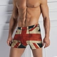 thumbnail image 4 of Men's Boxer Brief Underwear Breathable Comfort Stretch, Union Jack Flag Vintage UK, 4 of 7