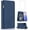 Blue, variant on Asuwish Wallet Kickstand Hard Shell Cell Phone Case with Tempered Glass Screen Protector for Samsung Galaxy Note 20 Ultra 5G, Black