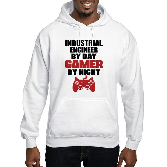 CafePress - INDUSTRIAL ENGINEER BY DAY GAMER BY NIGHT Jumper H - Pullover Hoodie, Hooded Sweatshirt