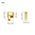 thumbnail image 2 of 16Sets Zipper Repair Kits, #5 Retainers Box & Insertion Pins, Metal Latch Sliders for Bags Coats, Gold Tone, 2 of 6