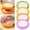 Red, variant on Set of 4 Reusable Silicone Food for Refrigerator Freshness Keep Fruits Vegetables Like Onions Tomatoes Crisp