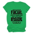 thumbnail image 2 of Bovemsi Funny Teacher T Shirt Women I Need To Teach My Facial Expressions Humor Graphic Tees Tshirts Sarcastic T Shirt Tops, Green Women's Summer Short Sleeve T-Shirts, L, 2 of 7