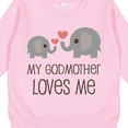 thumbnail image 3 of Inktastic My Godmother Loves Me Toddler Sweatshirt, 3 of 4