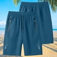 thumbnail image 2 of Thousandth Men's Casual Athletic Shorts Summer Plus Size Biker Shorts Quick Dry Elastic Waist Drawstring Plain Running Shorts Workout Shorts, 2 of 9