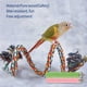 thumbnail image 5 of Soporte De Percha De Pájaro Percha De Cuerda De Pájaro Flexible Con Campana Estante De Soporte De Pájaro De Algodón Colorido Para Periquitos Cacatúa Guacamayos Tortolitos Pinzones 3 Uds Scienceny PT000758-00, 5 of 7