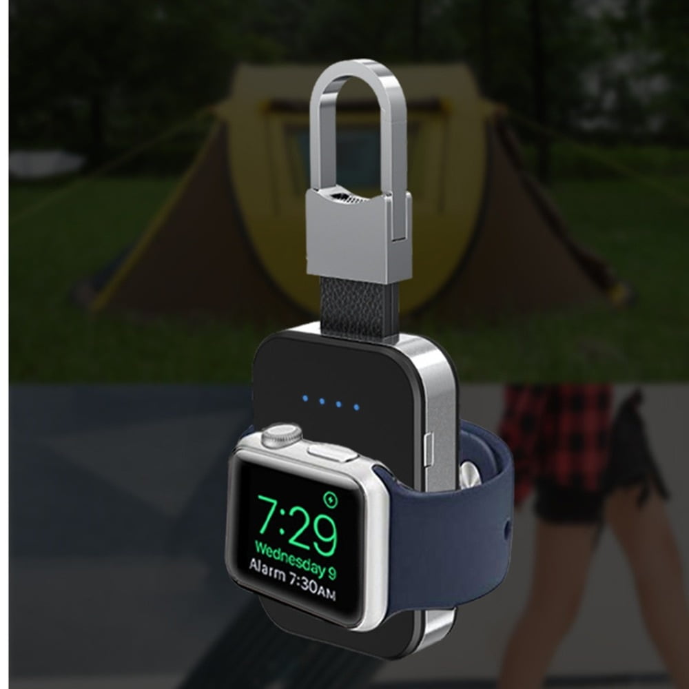 QI Wireless Charger for Apple Watch 40mm 44mm 42mm 38mm Portable KeyChain charger iWatch 4 3 se 6 7 - Walmart.com