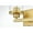 Brass, variant on 5.6 in. Saanvi 2 Light Chrome & Clear Bath Sconce