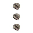 thumbnail image 3 of Maytalsory Bonnet Ethnique Style Hijab Floral Imprimé Coloré Turban Réglable Protection des Oreilles Accessoires de Style Bonnet Jaune Losange 3Set, 3 of 6