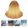 thumbnail image 2 of Taxenne Bell Shaped Glass Lamp Shade with E27 Socket - Replacement Lighting Fixture Shade for Home and Office, 2 of 11