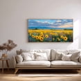 thumbnail image 3 of Canvas Painting Sunrise Sunflower Abstract Pastoral Landscape Wall Art Pictures for Living Room Bedroom Decoration Canvas Pictures Poster Frameless, 3 of 7