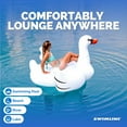 thumbnail image 6 of Swimline Giant Swan Inflatable Ride-On Swimming Pool Raft Float, White, 6 of 9
