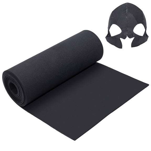 118 Inch Black EVA Foam Roll 15.7 Inch Wide Craft Foam Roll for Cosplay Costume Making Crafts DIY Projects Foamie Crafts 4mm Thick