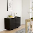 thumbnail image 1 of vidaXL Sideboard Black 120x41x75 cm Engineered Wood, 1 of 5