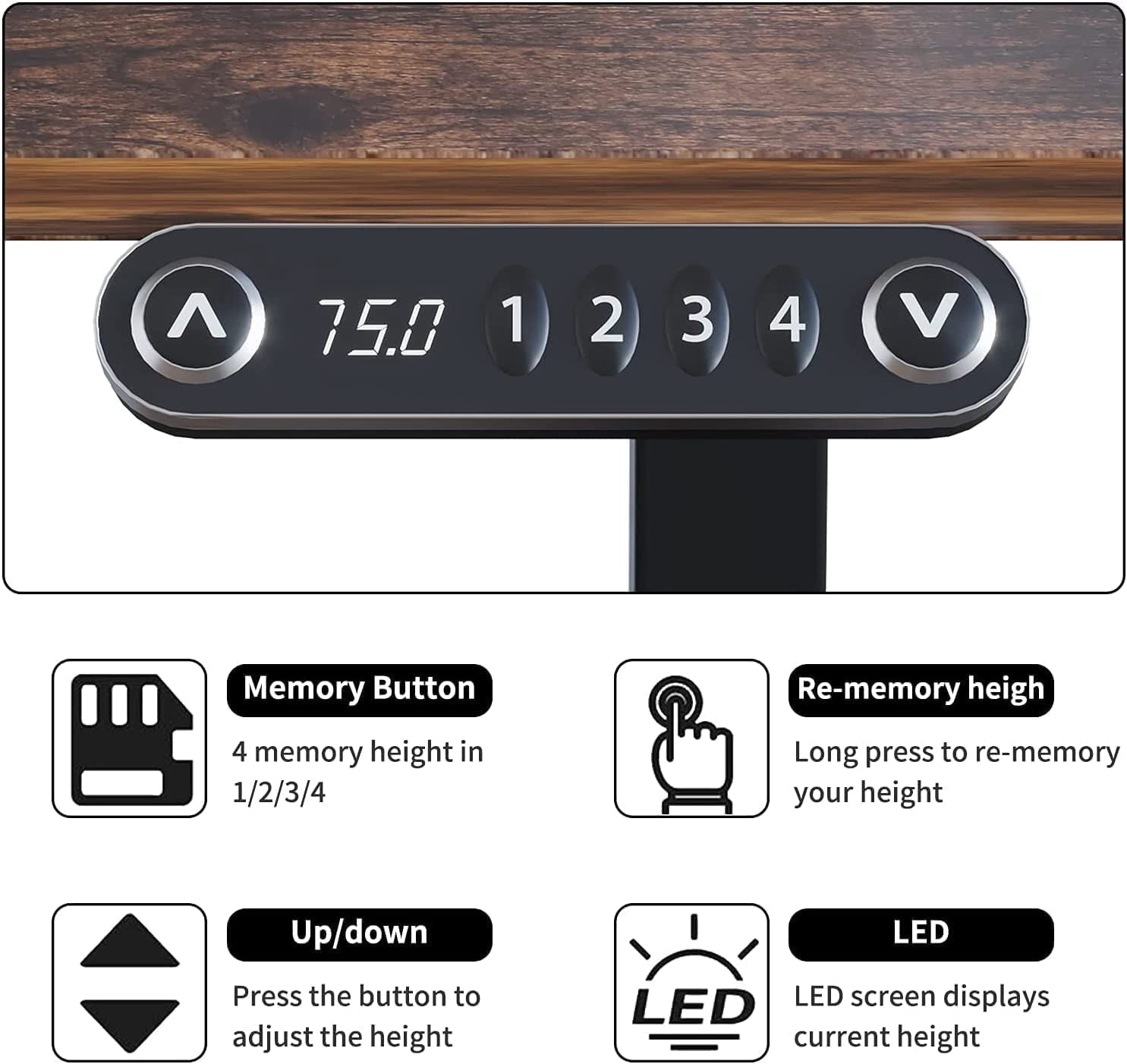 63"x30" Dual Motor Curve Design Height Adjustable Electric Standing Desk Height Stand Up Computer Desk, Sit and Stand Home Office Desk with Splice Board