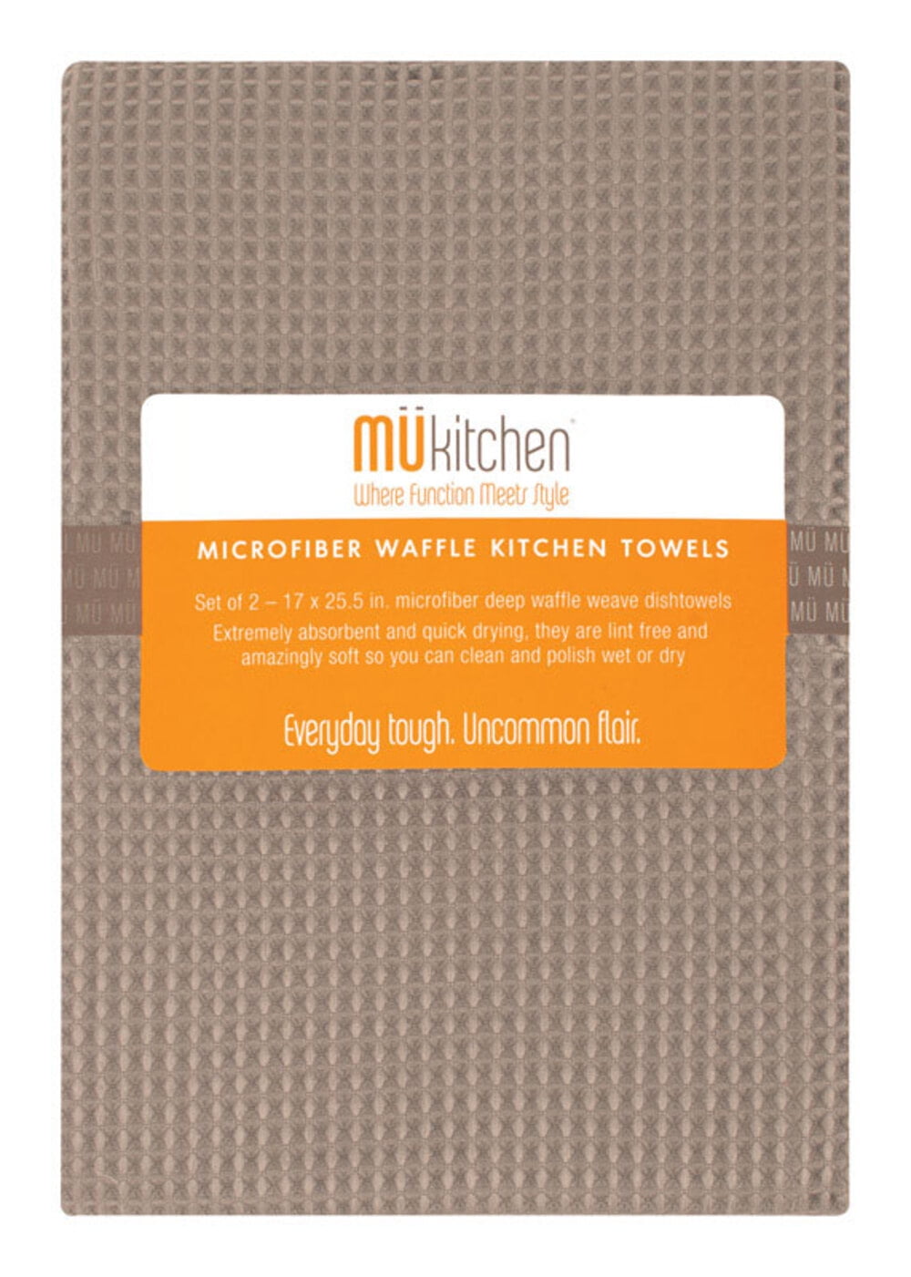  MUkitchen Microfiber Waffle Dishtowel, 17 by 25-1/2