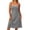 Gray, variant on Women's Slip Midi Dress Plus Size Solid Spaghetti Strap Lace Ruffled for Sleepwear Summer Pink L