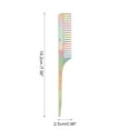 thumbnail image 2 of Unique Bargains 1 Pc Simple Vintage Rat Tail Comb Multicolored Imitation Acetic Acid, 2 of 6