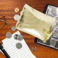 thumbnail image 4 of Mini PU Leather Wallet Portable Coin Purse Waterproof Coin Pocket with Zipper Small Coin Pouch for Women Durable Key Bag Storage Bag Card Holder, 4 of 7