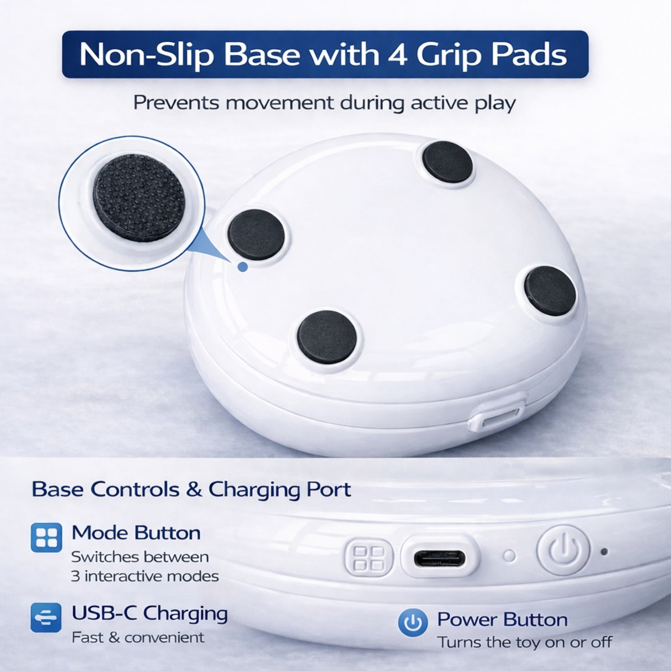 Kupet Interactive 3-in-1 Hide and Seek Cat Toy - Rechargeable Automatic Exercise Toy for Indoor Cats & Kittens, Touch Activated with Spinning Butterfly, Moving Tail, and Ultra-Quiet Motor 0115