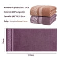thumbnail image 2 of 2 Piezas Toalla de Baño 100% Algodón Ultra Suaves Juego de Toallas Altamente Absorbentes de Secado Rápido para Múltiples Aplicaciones, 2 of 7
