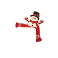 thumbnail image 2 of Christmas Snowman Door Frame Corner Decor, Winter Holiday Door Topper with Red Scarf & Holly Design, Cute Xmas Ornament for Entryway & Holiday Home Party (Snowman), 2 of 6