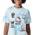 thumbnail image 6 of Hello Kitty & Friends Characters Skiing Women's Blue Cloud Wash Crew Neck Short Sleeve T-shirt-XXL, 6 of 7
