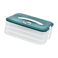 thumbnail image 4 of Caja para albóndigas con tapa, caja para guardar galletas de azúcar con asa, organizador 3 capas, 4 of 9