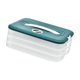 thumbnail image 4 of Caja para albóndigas con tapa, caja de almacenamiento para galletas de azúcar, bandeja apilable y reutilizable para albóndigas. 3 capas, 4 of 9