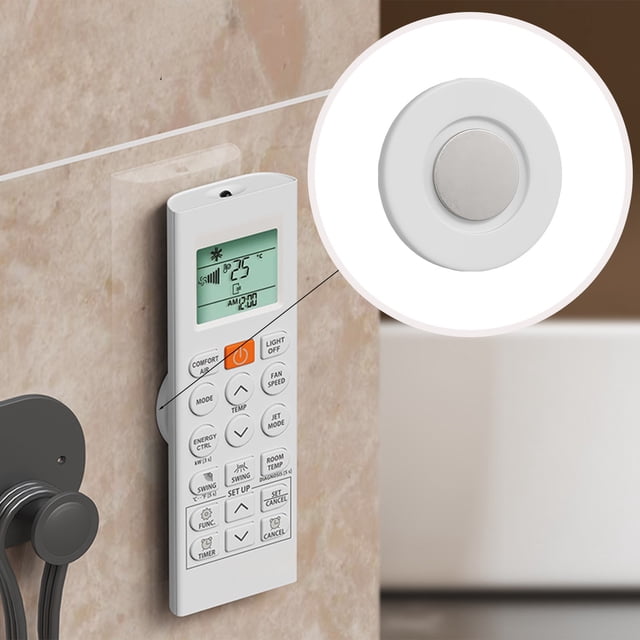 PEONAVET Establish Contact With No Hole Wall Mounted Powerful Magnet Hooks Remote Control Magnet Stickers Television Remote Control Wall Organizer