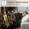 thumbnail image 5 of 25th Anniversary Blanket Gifts - Wedding Anniversary Blanket Gifts, Anniversary Romantic Gifts for Couple, Golden 25 Years of Marriage Gifts for Wife, Husband, Dad, Mom, Grandpa, Grandma, 60x80, 5 of 6