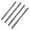 4 piece set, variant on Eccentric Drill Bit Four Edged Serrated Bit High Hardness Bevel Tip Serrated for Brick 6/8/10/12mm