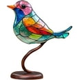 thumbnail image 2 of Adornos para observar aves Adornos para decoración del hogar Cien flores Colgante para observar aves Serie de observación de aves Decoración de metal para el hogar (A), 2 of 5