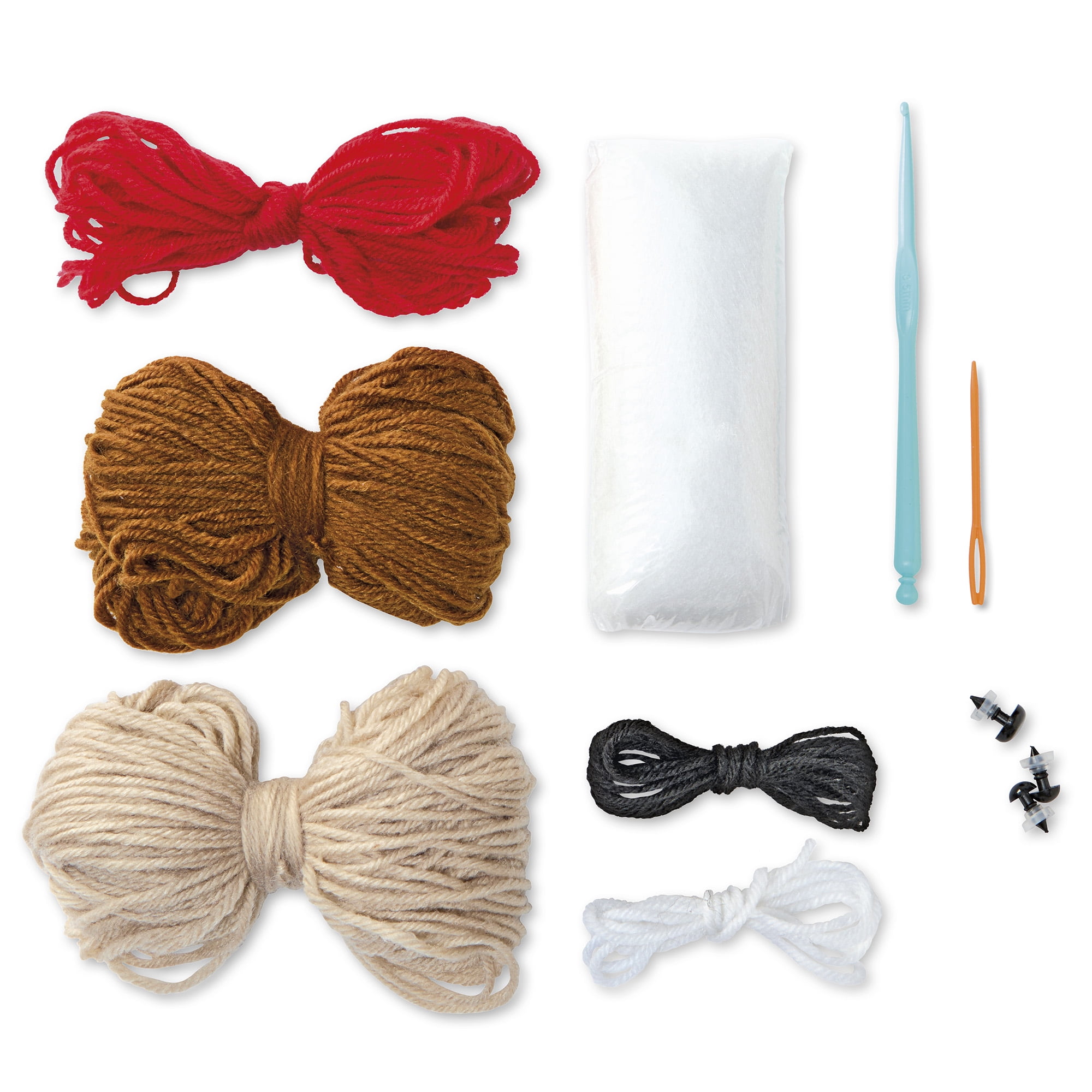 Intermediate Hedgehog Amigurumi Crochet Kit by Loops & Threads – DIY Stuffed Animal Craft Set with Yarn - Fiberfill - Hook & Instructions - Intermediate Skill Level - Makes 4.25" Plush - 6 Pack