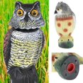 thumbnail image 2 of Señuelo de búho de plástico, control de plagas de malezas, espantapájaros para palomas, adorno para césped Zulema Owl Decoy Owl Scarecrow, 2 of 8