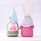 thumbnail image 2 of Suministros para fiesta de Pascua, orejas rosas, conejo sosteniendo huevos, muñeca enana, decoración de piso, muñeca de esencia, decoración del hogar, 2 of 3
