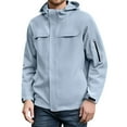 thumbnail image 2 of Rain Jackets for Men 2025 Lightweight Windproof Waterproof Outdoor Zip Up Hooded Jacket with Pockets Windbreaker Coat, 2 of 5