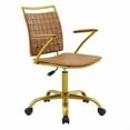 thumbnail image 2 of Modway Fuse Faux Leather Office Chair, Tan, 2 of 10