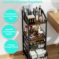 thumbnail image 3 of Carrito organizador de maquillaje HaPirm con 4 cajones y ruedas, 3 of 9