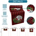 thumbnail image 3 of Jbralid Christmas Cardinals Table Runner, Buffalo Plaid Poinsettia Holly Seasonal Winter Holiday Table Decor for Wedding Holiday Party, Farmhouse Decor Burlap Table Runners 13x72 Inches Long, 3 of 5