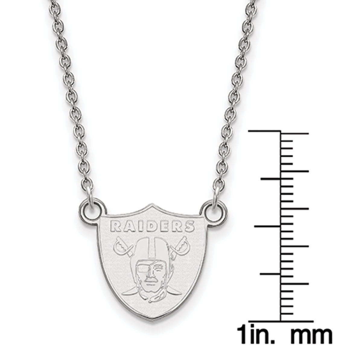 Las Vegas Raiders Sterling Silver Small Split Chain Necklace Walmart