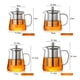 thumbnail image 3 of Tetera de vidrio resistente al calor de borosilicato alto, tetera con separación de agua de té espesada, tetera transparente para el hogar simple, 3 of 4