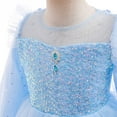 thumbnail image 7 of Girls Elsa Tulle Princess Costume Dress Long Sleeve Fancy Birthday Party Gown, 7 of 7
