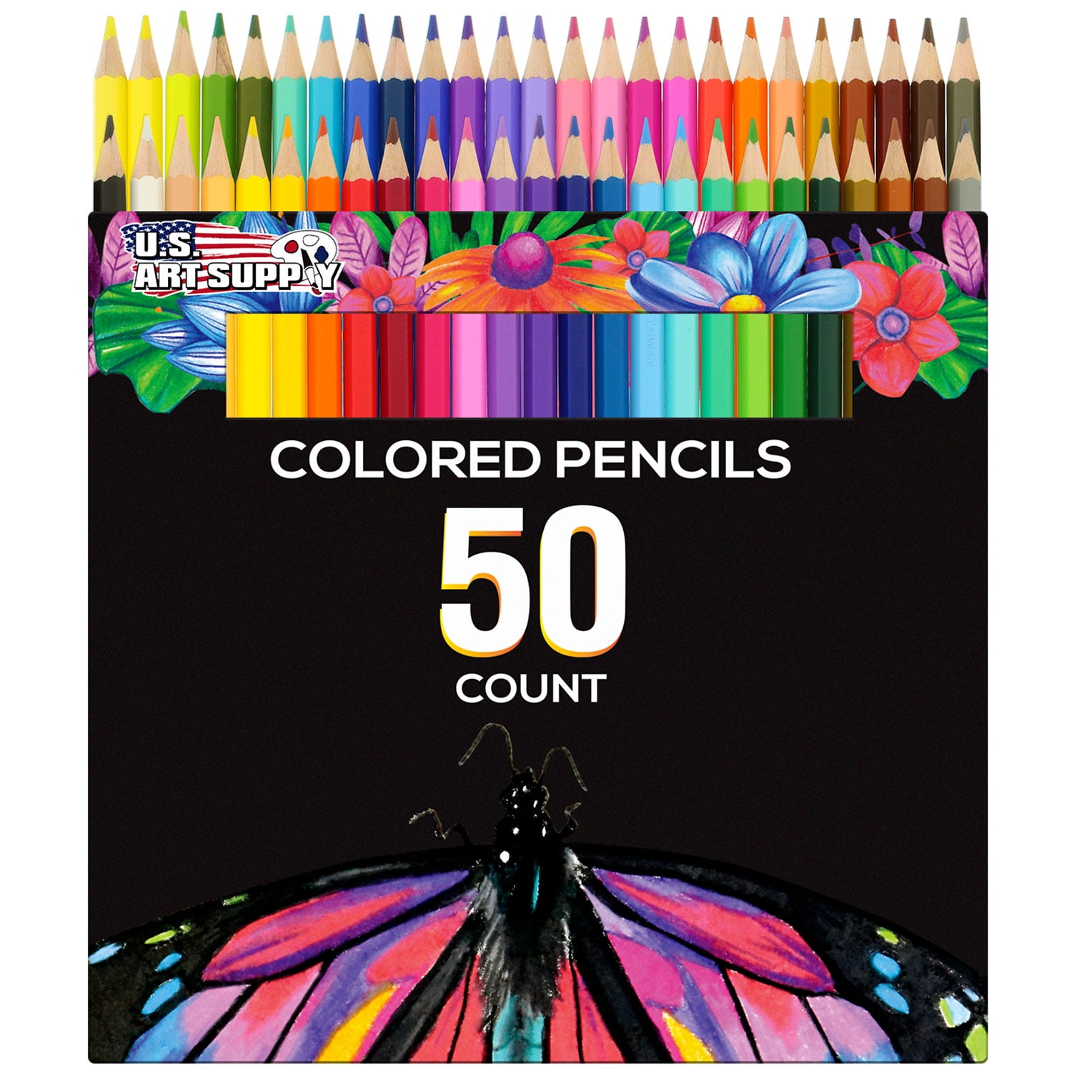 Download Us Art Supply 50 Piece Adult Coloring Book Artist Grade Colored Pencil Set Walmart Com Walmart Com